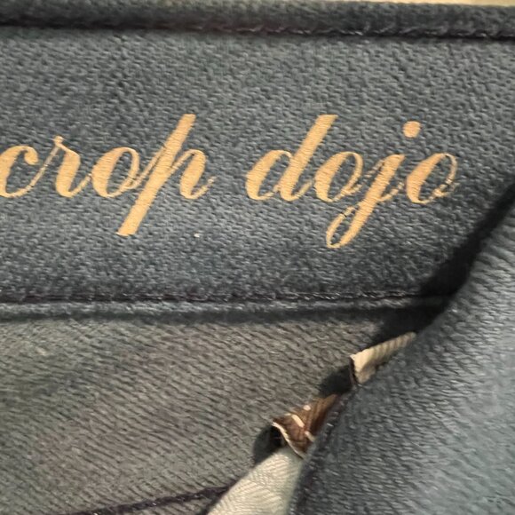 7 For All Mankind Gray Blue Low Rise Crop Dojo Jeans, Size 28 - Picture 11 of 12